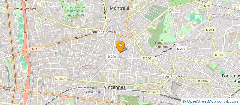 localisation de l'entreprise CALIGEO S.A.S. à MONTREUIL