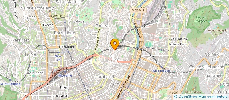 localisation de l'entreprise CALIGI  NICE