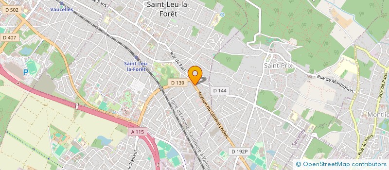 localisation de l'entreprise CALIGRAF à SAINT-LEU-LA-FORET
