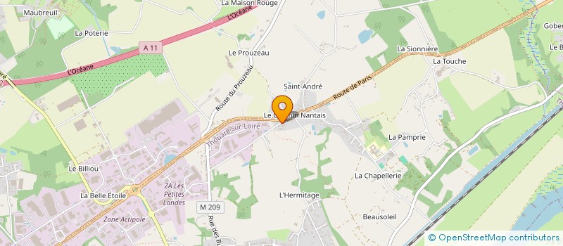 localisation de l'entreprise CALIHU à CARQUEFOU