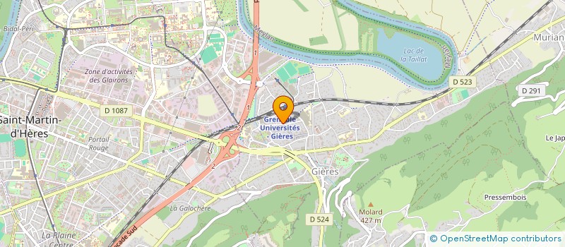 localisation de l'entreprise CALIJU  GIERES