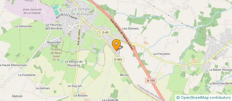 localisation de l'entreprise CALILENA  LE TEMPLE-DE-BRETAGNE