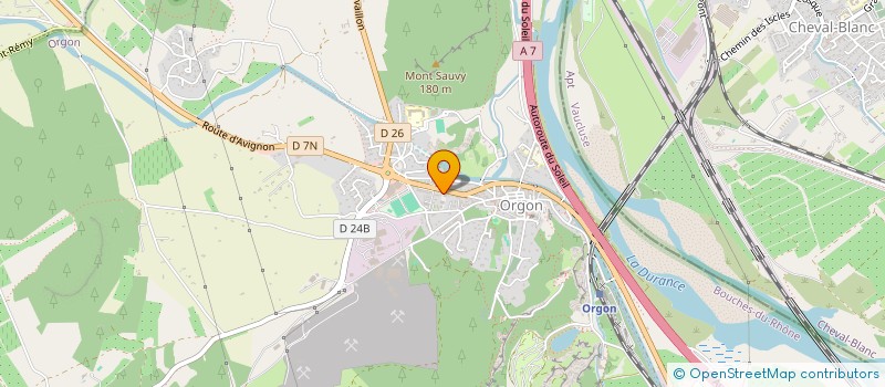 localisation de l'entreprise CALILOU  ORGON