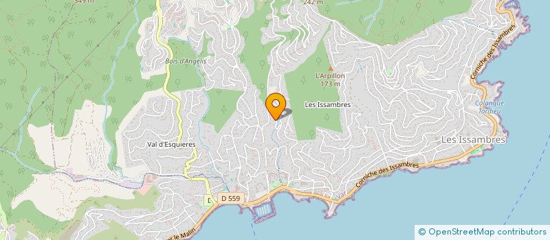 localisation de l'entreprise CALIMA 18  ROQUEBRUNE-SUR-ARGENS