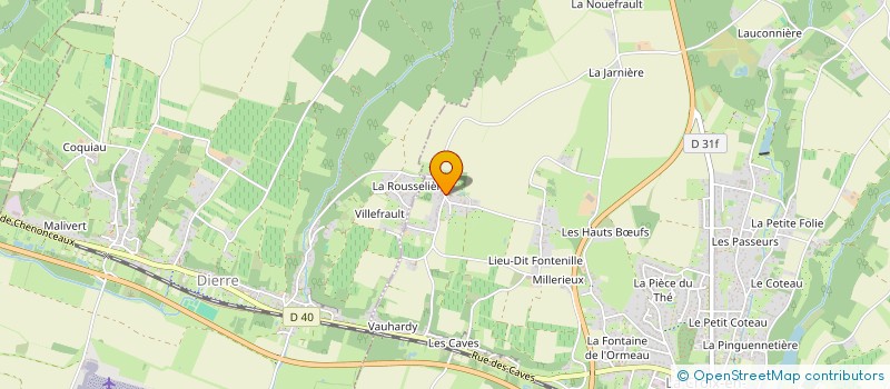 localisation de l'entreprise CALIMA à LA CROIX-EN-TOURAINE