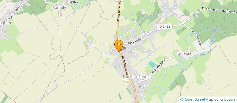 localisation de l'entreprise CALIMA PVC  NORRENT-FONTES