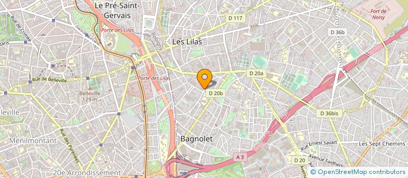 localisation de l'entreprise CALIMAT-CLIM SARL à BAGNOLET