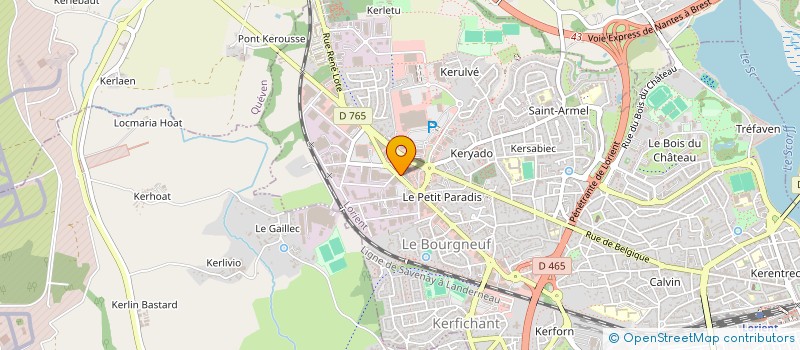 localisation de l'entreprise CALIMAXE à LORIENT