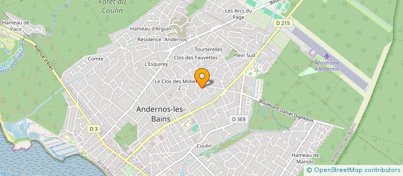 localisation de l'entreprise CALIMEA  ANDERNOS-LES-BAINS