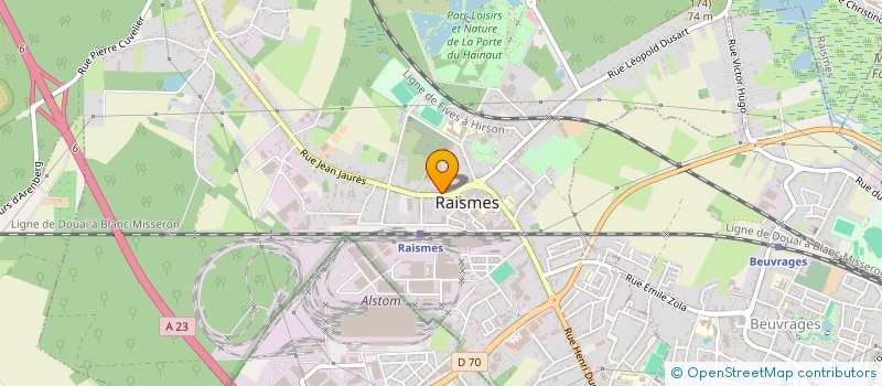 localisation de l'entreprise CALIMERO  RAISMES