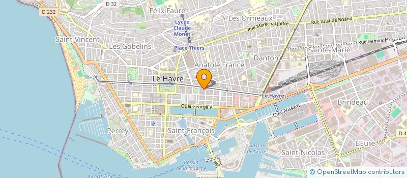 localisation de l'entreprise CALIMMOBILIER à LE HAVRE