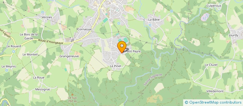 localisation de l'entreprise CALINA  SAINTE-SIGOLENE