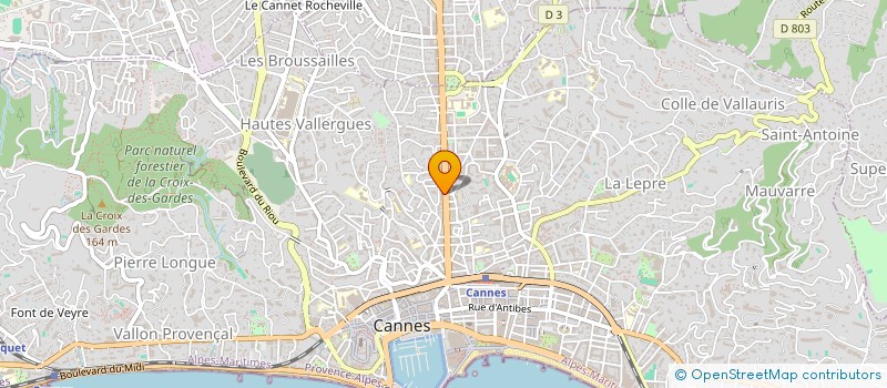 localisation de l'entreprise CALINAO DISTRIB à CANNES