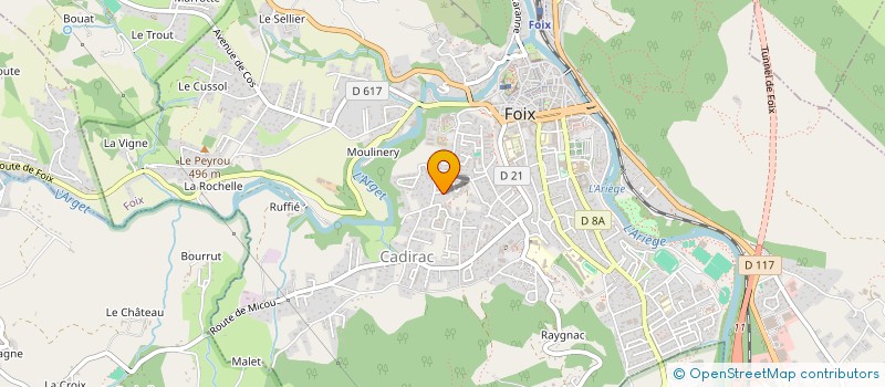 localisation de l'entreprise CALINE à FOIX