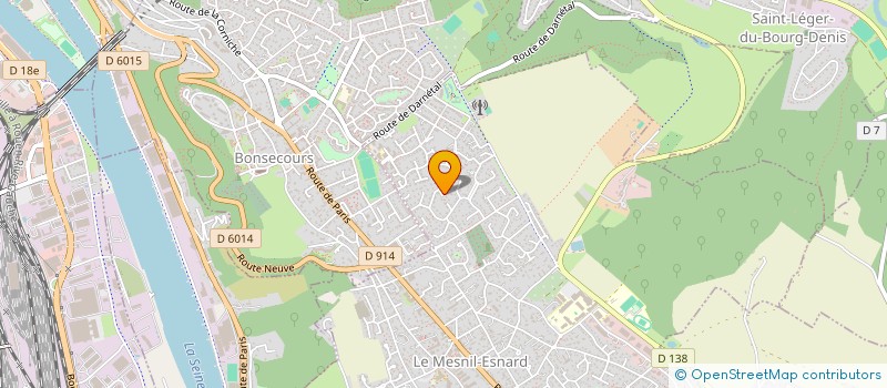 localisation de l'entreprise CALINE CONSEIL  LE MESNIL-ESNARD