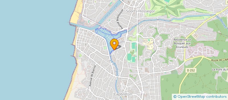 localisation de l'entreprise CALINEDOU à CAPBRETON
