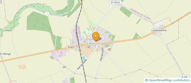 localisation de l'entreprise CALINES ET BIAUDES à ORGERES-EN-BEAUCE