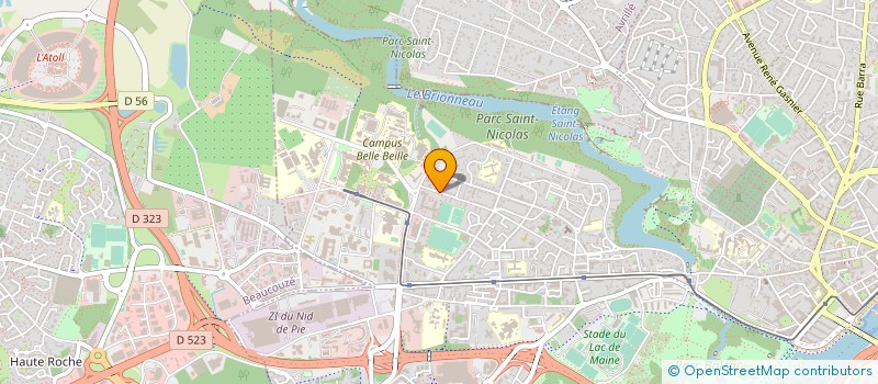 localisation de l'entreprise CALINS ET CIE à ANGERS