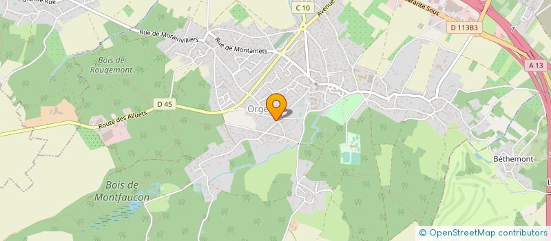 localisation de l'entreprise CALINS ET COMPAGNIE à ORGEVAL