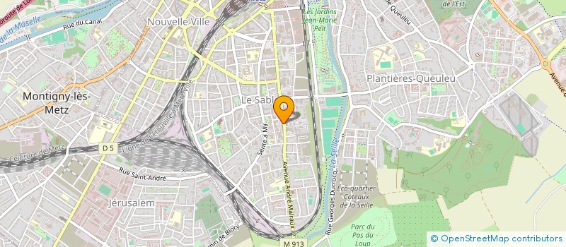 localisation de l'entreprise CALINVEST  METZ