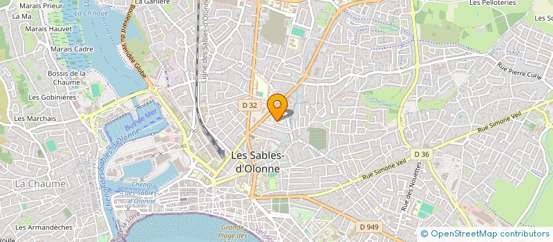 localisation de l'entreprise CALIOPE à LES SABLES D'OLONNE