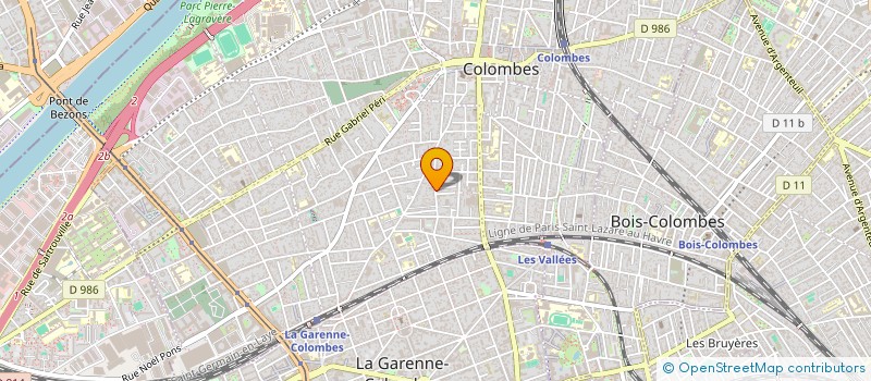 localisation de l'entreprise CALIORNE  COLOMBES