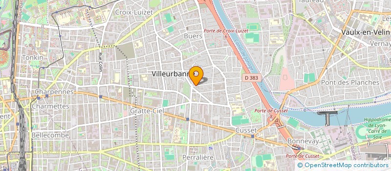 localisation de l'entreprise CALIP à VILLEURBANNE