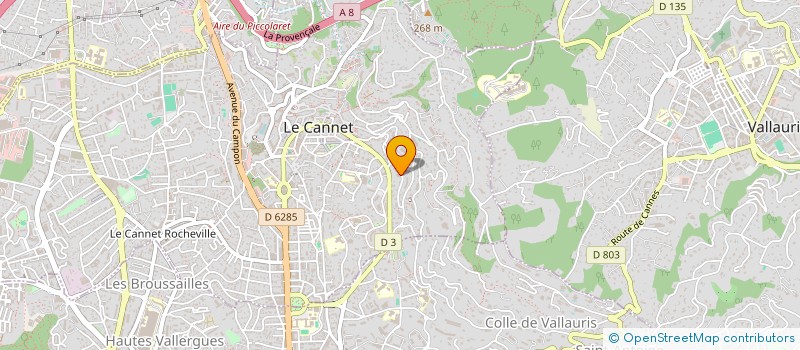 localisation de l'entreprise CALIP à LE CANNET