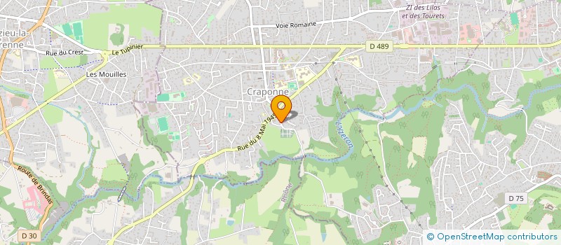 localisation de l'entreprise CALIPERCHET  CRAPONNE