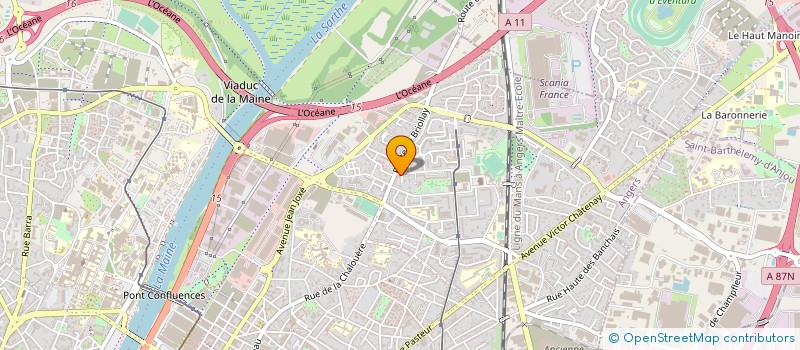 localisation de l'entreprise CALIPHAINE à ANGERS
