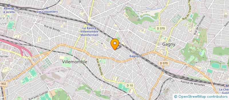 localisation de l'entreprise CALIPLUME  VILLEMOMBLE