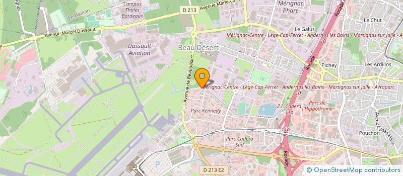 localisation de l'entreprise CALIPOS PAYSAGISTE DECORATEUR  MERIGNAC