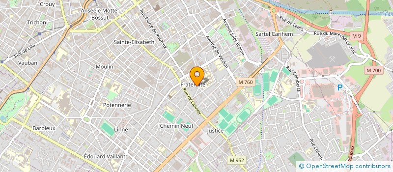 localisation de l'entreprise CALIPOSTIT  ROUBAIX