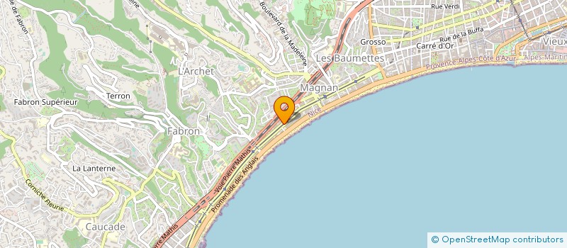 localisation de l'entreprise CALIROSA à NICE