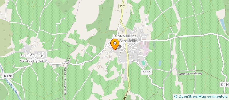 localisation de l'entreprise CALIS  SAINT-MAURICE-DE-CAZEVIEILLE