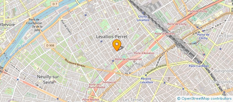 localisation de l'entreprise CALIS COUTURE à LEVALLOIS-PERRET