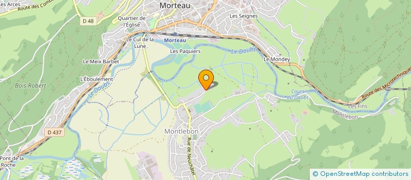 localisation de l'entreprise CALISE  MONTLEBON