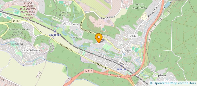 localisation de l'entreprise CALISOTI  BIEVRES