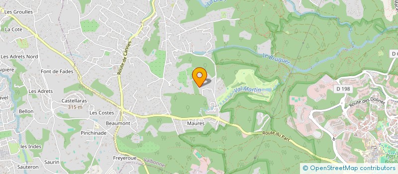 localisation de l'entreprise CALISSON  VALBONNE