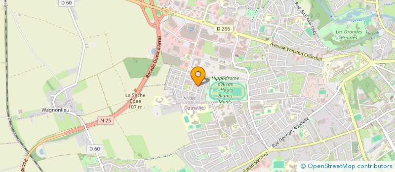 localisation de l'entreprise CALISTA à ARRAS