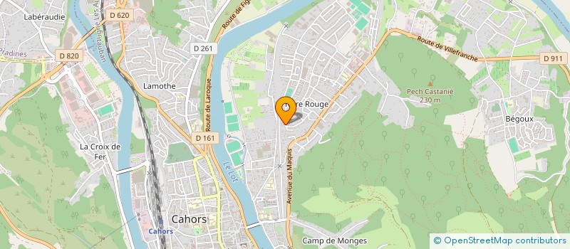 localisation de l'entreprise CALISTA'DANSE  CAHORS