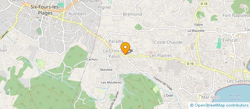 localisation de l'entreprise CALITHERM à LA SEYNE-SUR-MER