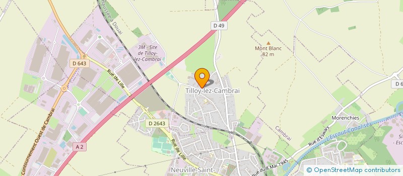 localisation de l'entreprise CALIVAL à TILLOY-LEZ-CAMBRAI