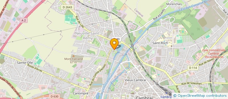 localisation de l'entreprise CALIVEST à CAMBRAI
