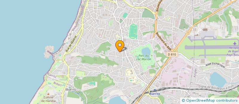 localisation de l'entreprise CALIXTE à BIARRITZ