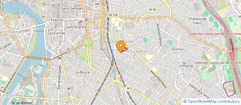 localisation de l'entreprise CALIXTE  TOULOUSE