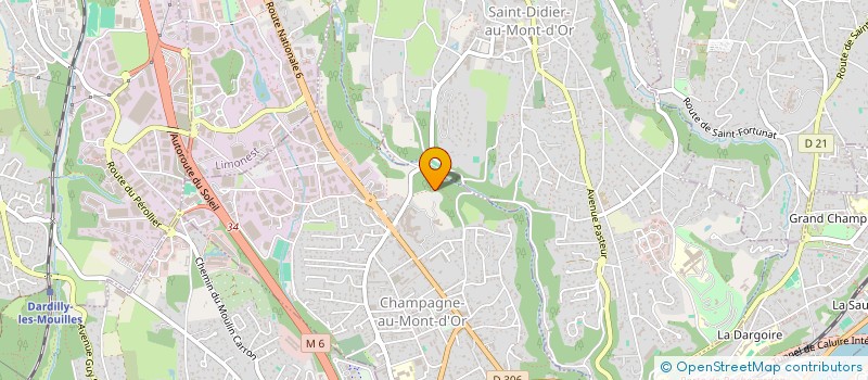 localisation de l'entreprise CALIXTE INVESTISSEMENT à CHAMPAGNE-AU-MONT-D OR