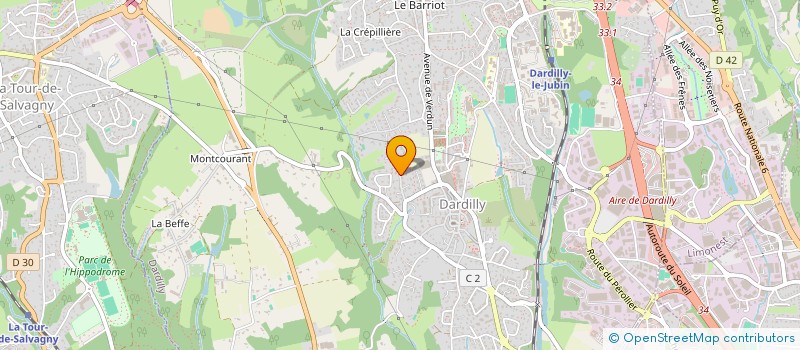 localisation de l'entreprise CALIXTO  DARDILLY