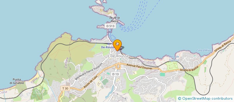 localisation de l'entreprise CALIZI IMMOBILIER à L'ILE ROUSSE