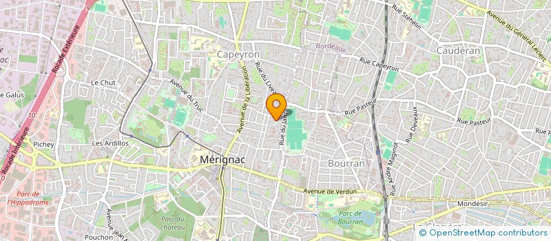 localisation de l'entreprise CALIZIA  MERIGNAC